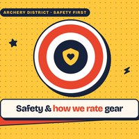 The Archery District safety standard: masks, arrows, draw weights by age, the pre-game checklist, when to retire gear, and exactly how we rate every product we recommend.